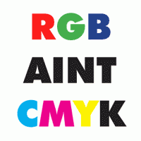 RGB and CMYK aren't the same