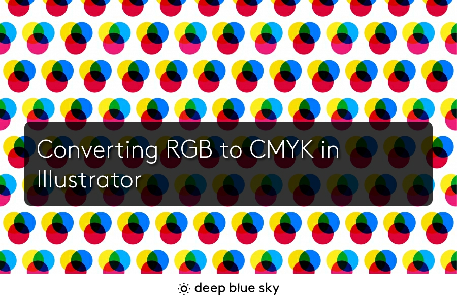 convert rgb image to cmyk in illustrator